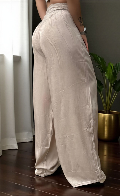 PANTALÓN PALAZZO LINO