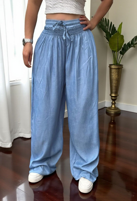 PANTALÓN PALAZZO LINO