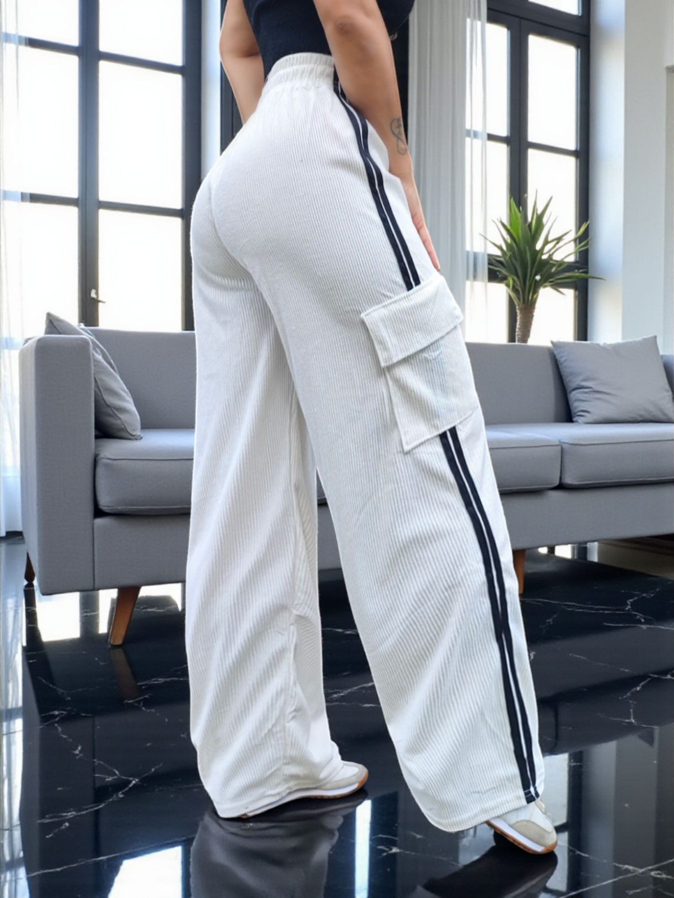 PANTALÓN PANA CARGO CONFORT