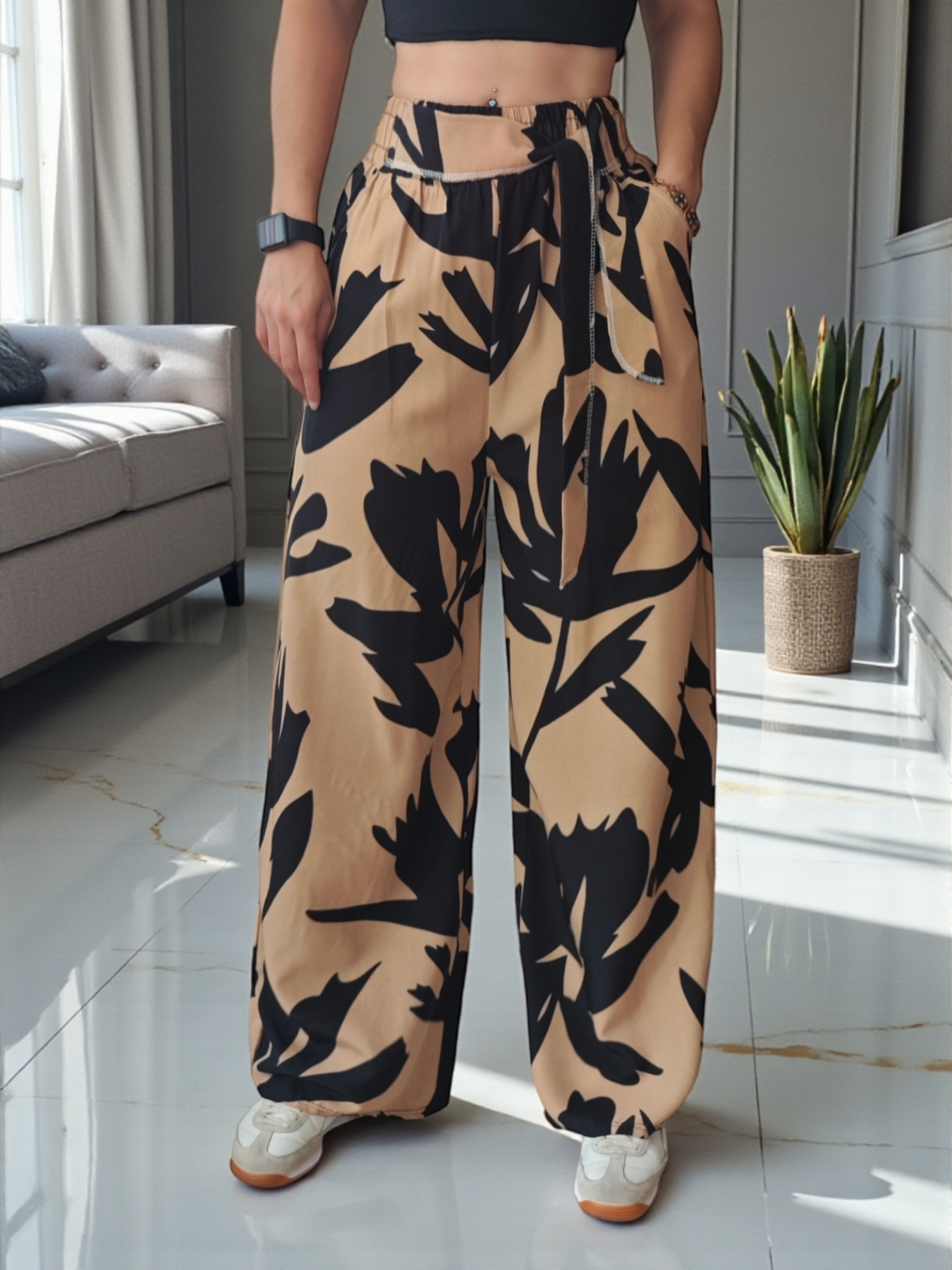 PANTALÓN CAPRI ESTAMPADO  LUXE
