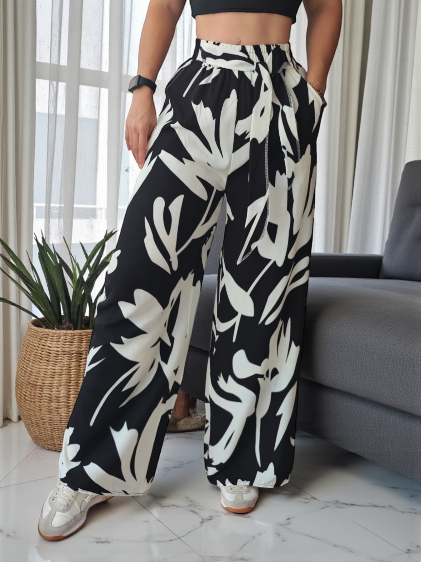 PANTALÓN CAPRI ESTAMPADO  LUXE