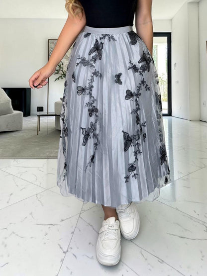 FALDA PLIZADA EN TUL PREMIUM