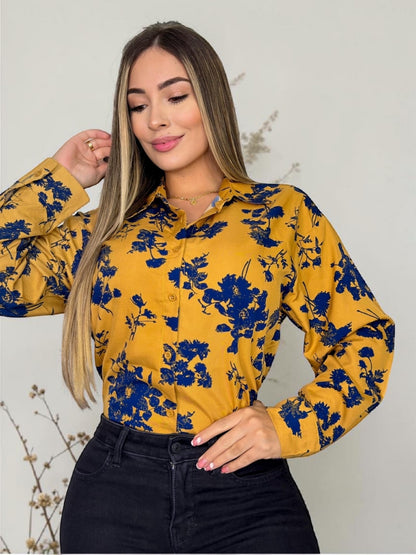 CAMISA FLORAL ELEGANTE