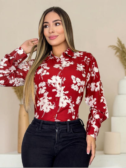 CAMISA FLORAL ELEGANTE