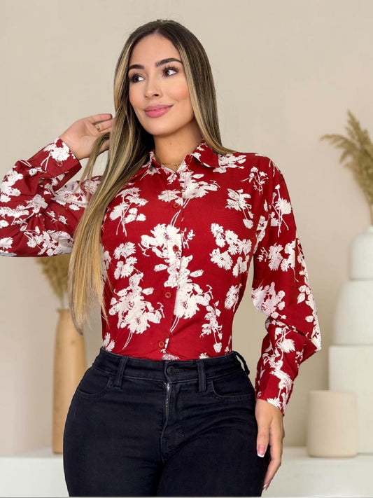 CAMISA FLORAL ELEGANTE
