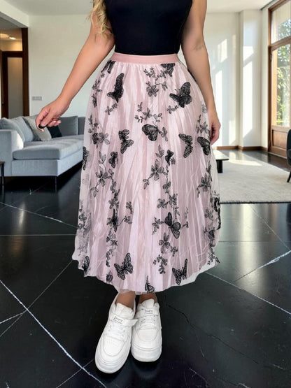 FALDA PLIZADA EN TUL PREMIUM